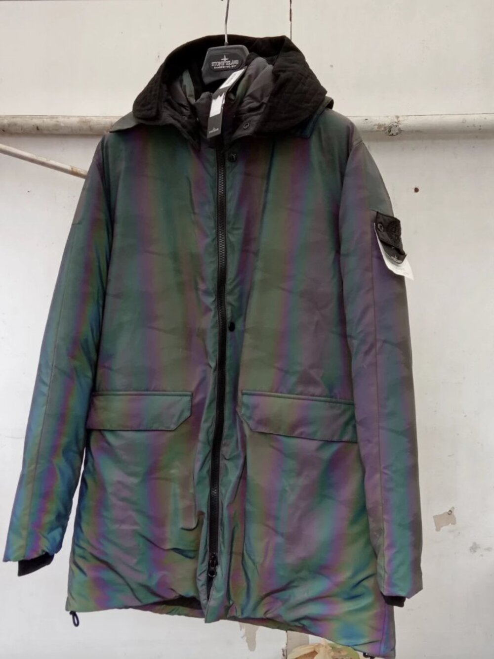 STONE ISLAND SHADOW PROJECT 2018 SCARABEO DOWN PARKA IRIDESCENT JACKET SZ MEDIUM